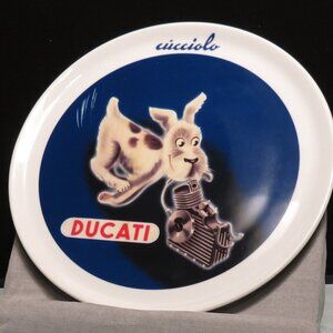 Ducati “Cucciolo” Porcelain Plate — 13″